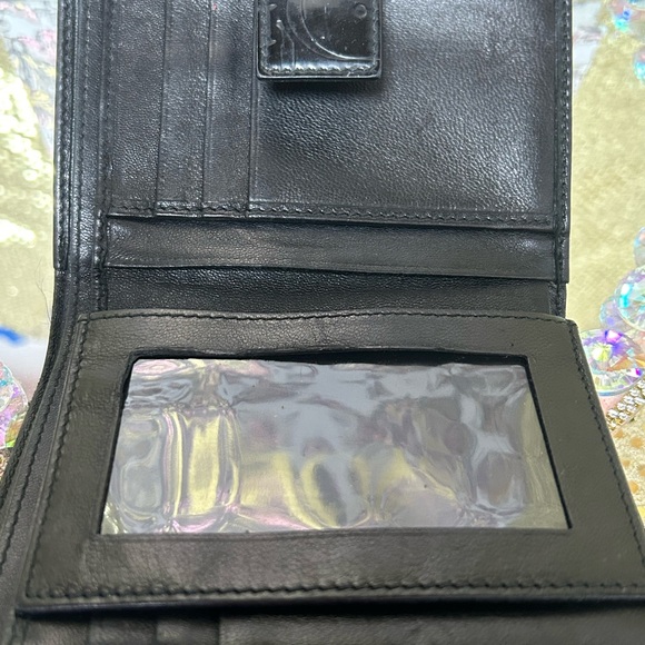 Dior Black Embossed Women's Wallet with/Bag Approx. 5 x 4 (wallet). - Picture 14 of 15